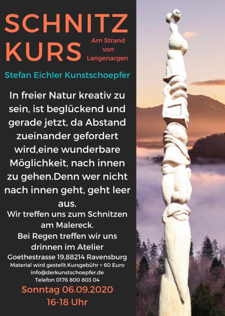 Schnitzkurs am Strand von Langenargen - Stefan Eichler